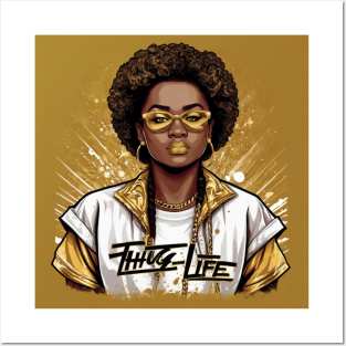 golden girl thug life Posters and Art